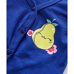 Babyhug Short Sleeves Antibacterial Vests Fruit Print Pack of 3 - Pink Blue Yellow