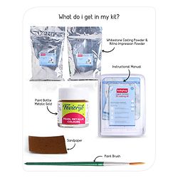 Babyhug Magical Memories 3D Casting Kit | 3D Baby Hand and Foot Casting kit | Captures Minute Details | High-Quality, Easy-To-Follow Kit | Metallic Gold