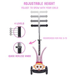 Babyhug Celerity Kids Kick Scooter - Pink
