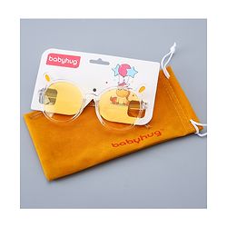 Babyhug Round Shaped Sunglasses Free Size - Yellow