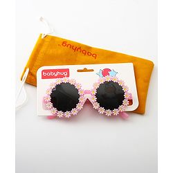 Babyhug Sunglasses Floral Frame - Pink