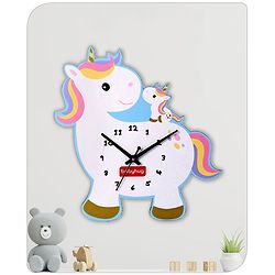 Babyhug Unicorn Wall Clock - White
