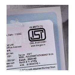 Babyhug Elephant with attached Monkey Soft Toy for Kids|Huggable Plush Animal Duo for Snuggles,Imaginative Play & Emotional Development|Cuddly Toy ideal for gifting|2+ Years|BIS|Height-30 cm