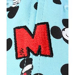 Babyhug Baby Cap Mickey Mouse Print Blue - Diameter 15.5 cm