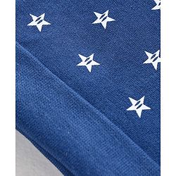 Babyhug 100% Cotton Cap Mittens & Booties Set Star Print - Blue