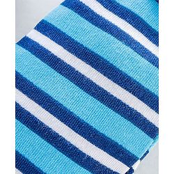 Babyhug 100% Cotton Cap Mittens & Booties Set Blue - Diameter 9.5 cm