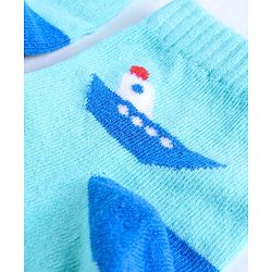 Cute Walk by Babyhug Ankle Length Anti Bacterial Socks Printed Pack of 3 - Multicolour