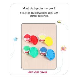 Babyhug My Fun Jumbo Dough Kit with 4 Regular Colors - 480 g