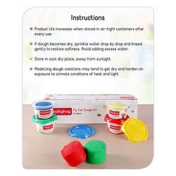 Babyhug My Fun Jumbo Dough Kit with 4 Regular Colors - 480 g