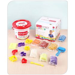 Babyhug My Fun Dough Jumbo Return Gift Set Kit With 12 Tools Pack Of 10 - 500 g
