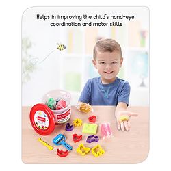 Babyhug My Fun Dough Jumbo Return Gift Set Kit With 12 Tools Pack Of 10 - 500 g