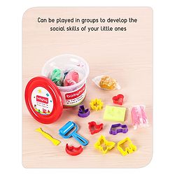 Babyhug My Fun Dough Jumbo Return Gift Set Kit With 12 Tools Pack Of 10 - 500 g