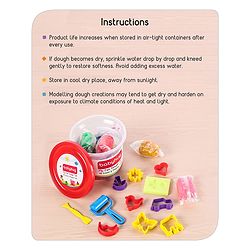 Babyhug My Fun Dough Jumbo Return Gift Set Kit With 12 Tools Pack Of 10 - 500 g