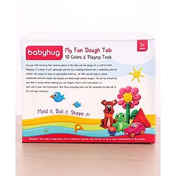 Babyhug My Fun Dough Jumbo Return Gift Set Kit With 12 Tools Pack Of 10 - 500 g