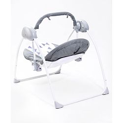 Babyhug Galaxy Electric Swing with Extra Free Motor & Remote - Grey (Without Hanging Toys)