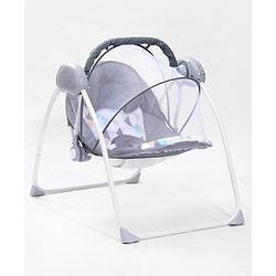 Babyhug Galaxy Electric Swing with Extra Free Motor & Remote - Grey (Without Hanging Toys)