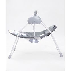 Babyhug Galaxy Electric Swing with Extra Free Motor & Remote - Grey (Without Hanging Toys)
