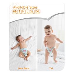 Babyhug Pro Bubble Care Premium Tape Style Diaper for New Born (NB) Size - 22 Pieces - New & Improved Superior Fit