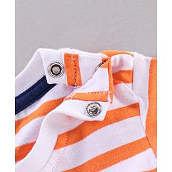 Babyhug Half Sleeves T-Shirts Boat Print Pack of 3 - Blue Orange White