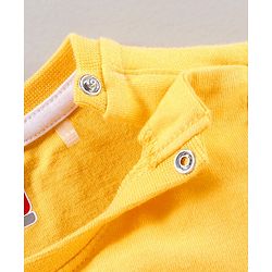 Babyhug Half Sleeves Stripes T-Shirt Animals Print Pack of 3 - Blue Yellow White