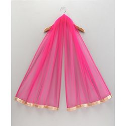 Babyhug Sleeveless Embroidered Lehenga Choli with Dupatta with Sequins - Pink