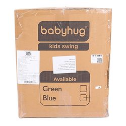 Babyhug Kids Swing - Blue & Yellow | Comfortable Swing Seat with Strong Rope | Durable & Safe for Children | Suitable for Indoor & Outdoor Fun | Enhances Balance, Strength & Confidence | BIS Certified