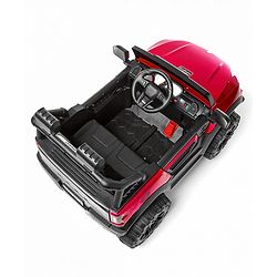 Babyhug Battery Operated Ride on Jeep With Light & Music - Red| Magic Swing Mode| Forward & Backward Operation| Openable Doors| Realistic Design| Wide Comfortable Seat| Rechargeable Battery| MP3 Player & Aux Facility