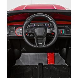 Babyhug Battery Operated Ride on Jeep With Light & Music - Red| Magic Swing Mode| Forward & Backward Operation| Openable Doors| Realistic Design| Wide Comfortable Seat| Rechargeable Battery| MP3 Player & Aux Facility