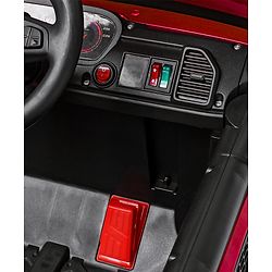 Babyhug Battery Operated Ride on Jeep With Light & Music - Red| Magic Swing Mode| Forward & Backward Operation| Openable Doors| Realistic Design| Wide Comfortable Seat| Rechargeable Battery| MP3 Player & Aux Facility