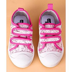 Cute Walk by Babyhug Casual Shoes with Sequins - Pink