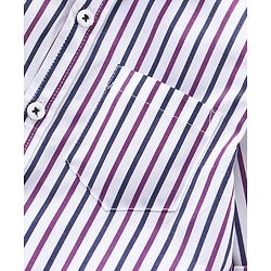 Babyhug Party Wear Full Sleeves Stripe Shirt & Trouser With Bow - Black White