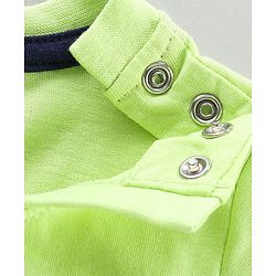 Babyhug Half Sleeves T-Shirts Dolphin Print - Neon Green