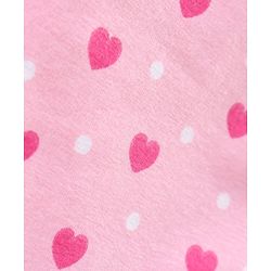 Babyhug Three Fourth Length Cotton Lycra Leggings Dot Floral And Heart Print Pack Of 3 - Blue Pink