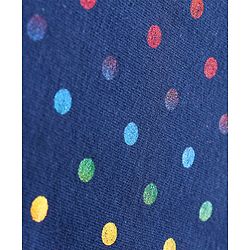 Babyhug Full Length Polka Dotted Jeggings - Navy Blue