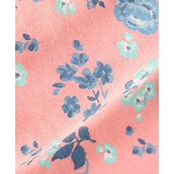 Babyhug Short Sleeves Top & Skirt Set Floral Print - White Peach