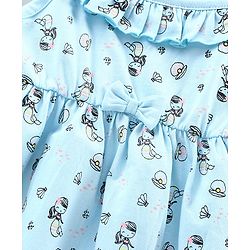 Babyhug Sleeveless Knee Length 100% Cotton Frock Pack of 2 - Green Blue