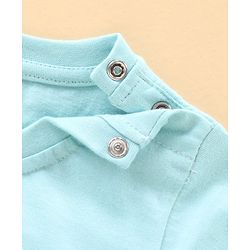 Babyhug Full Sleeves Pyjama Set Bear & Crane Print - Blue