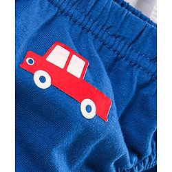 Babyhug Anti-Bacterial Briefs Vehicle Print & Striped Pack Of 3 - Multicolour