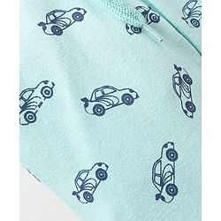 Babyhug Full Length Loungepants Cars Print - Blue