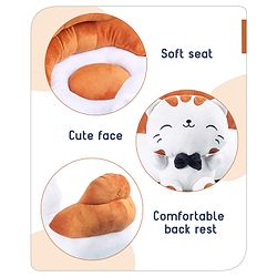 Babyhug Cat Shaped Soft Seat - Brown & White