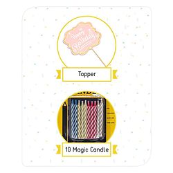 Babyhug Birthday Decor Kit Golden and Pink - Pack of 67