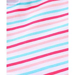 Babyhug 100% Cotton Flutter Sleeves Onesies Multi Print Pack of 3 - Multicolour