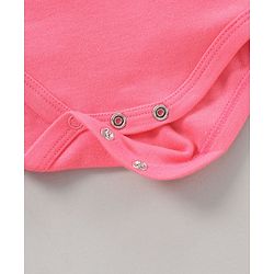 Babyhug 100% Cotton Short Sleeves Onesie Melon Print Pack of 3 - Pink Yellow