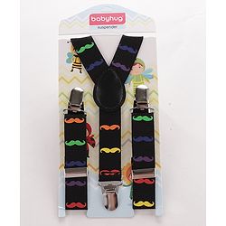 Babyhug Bow and Suspender Set - Black