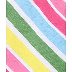 Babyhug Knit Striped Shorts - Multicolor