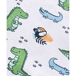 Babyhug Cotton Half Sleeves T Shirt Printed Pack of 3 - Blue Orange White