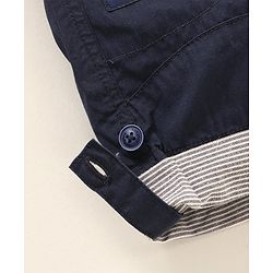 Babyhug Mid Thigh Solid Color Shorts - Navy