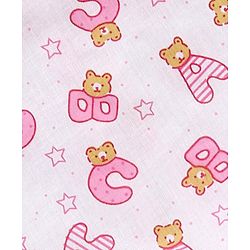 Babyhug 100% Cotton Sleeveless Jhablas Alphabets Print Pack of 3 - Multicolor