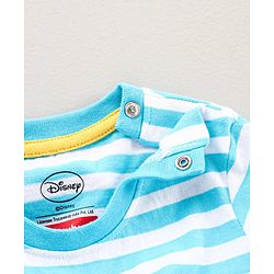 Babyhug Half Sleeves Shorts Night Suit Winnie The Pooh Print - Blue