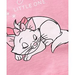 Babyhug Half Sleeves Top & Shorts Set Marie & Text Print - Pink